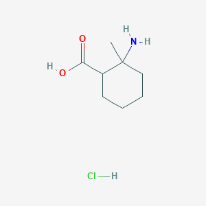 molecular formula C8H16ClNO2 B1373335 2-Amino-2-methylcyclohexane-1-carboxylic acid hydrochloride CAS No. 1423025-63-1