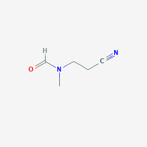 molecular formula C5H8N2O B1373338 N-(2-cyanoethyl)-N-methylformamide CAS No. 54014-00-5