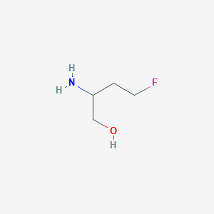 molecular formula C4H10FNO B1373339 2-Amino-4-fluorobutan-1-ol CAS No. 1314976-96-9