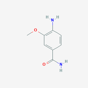 molecular formula C8H10N2O2 B1373341 4-Amino-3-methoxybenzamide CAS No. 211374-82-2