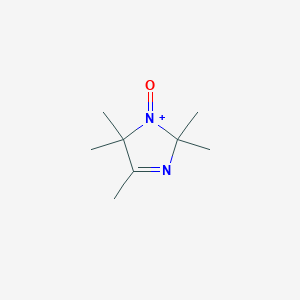 molecular formula C8H15N2O+ B13733410 1H-Imidazol-1-yloxy, 2,2,4,5,5-Pentamethyl-2,5-dihydro- 