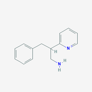molecular formula C14H16N2 B1373345 3-苯基-2-(吡啶-2-基)丙-1-胺 CAS No. 1225954-02-8