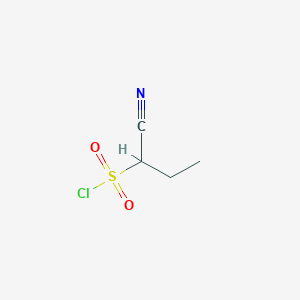 molecular formula C4H6ClNO2S B1373349 1-Cyanopropane-1-sulfonyl chloride CAS No. 27869-06-3