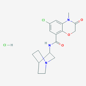 molecular formula C17H21Cl2N3O3 B137335 Azasetron hydrochloride CAS No. 141922-90-9