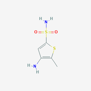 molecular formula C5H8N2O2S2 B1373352 4-Amino-5-methylthiophene-2-sulfonamide CAS No. 905839-53-4