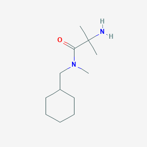 molecular formula C12H24N2O B1373366 2-amino-N-(cyclohexylmethyl)-N,2-dimethylpropanamide CAS No. 1251095-18-7