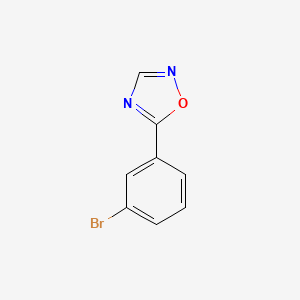 molecular formula C8H5BrN2O B1373371 5-(3-Bromophenyl)-1,2,4-oxadiazole CAS No. 1306606-33-6