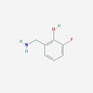 molecular formula C7H8FNO B1373377 3-Fluoro-2-hydroxybenzylamine CAS No. 887583-67-7