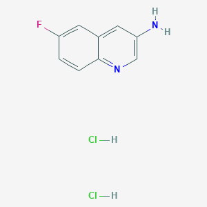 molecular formula C9H9Cl2FN2 B1373405 3-氨基-6-氟喹啉二盐酸盐 CAS No. 1266226-23-6