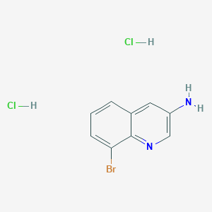 molecular formula C9H9BrCl2N2 B1373406 8-Bromoquinolin-3-amine dihydrochloride CAS No. 1266226-20-3