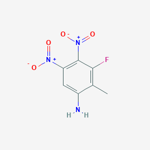 molecular formula C7H6FN3O4 B1373407 6-Amino-2-fluoro-3,4-dinitrotoluene CAS No. 1082041-94-8