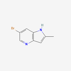 molecular formula C8H7BrN2 B1373432 6-溴-2-甲基-1H-吡咯并[3,2-b]吡啶 CAS No. 1190319-51-7