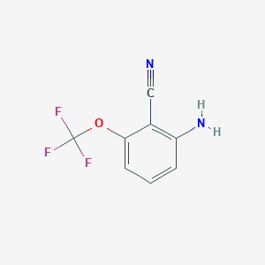 molecular formula C8H5F3N2O B1373433 2-氨基-6-(三氟甲氧基)苯甲腈 CAS No. 1261861-80-6