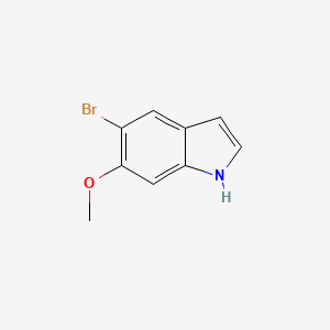 molecular formula C9H8BrNO B1373440 5-溴-6-甲氧基-1H-吲哚 CAS No. 177360-11-1