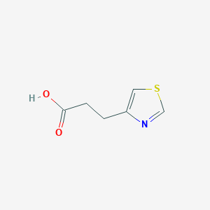 molecular formula C6H7NO2S B1373452 3-(1,3-噻唑-4-基)丙酸 CAS No. 933735-27-4