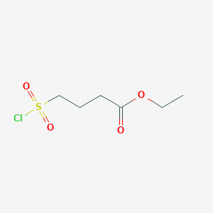 molecular formula C6H11ClO4S B1373463 Ethyl 4-(chlorosulfonyl)butanoate CAS No. 319452-60-3