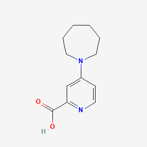 molecular formula C12H16N2O2 B1373477 4-Azepan-1-ylpyridine-2-carboxylic acid CAS No. 1094408-73-7