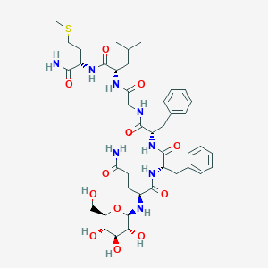 molecular formula C42H62N8O12S B137348 Substance P (6-11), glu(glc)(6)- CAS No. 128022-96-8