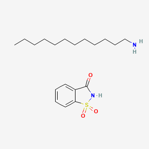 1,1-dioxo-1,2-benzothiazol-3-one;dodecan-1-amine