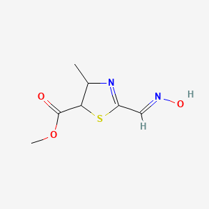 methyl 2-[(E)-hydroxyiminomethyl]-4-methyl-4,5-dihydro-1,3-thiazole-5-carboxylate