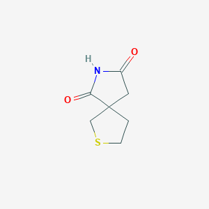 molecular formula C7H9NO2S B1373494 2-Thia-7-azaspiro[4.4]nonane-6,8-dione CAS No. 1094231-96-5