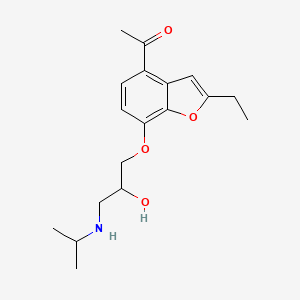 2-Ethyl-4-acetyl-7-(2-hydroxy-3-isopropylaminopropoxy)benzofuran