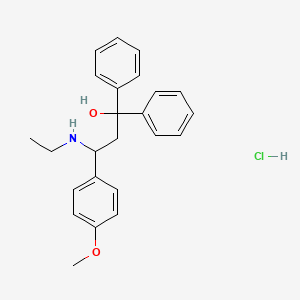 3-Ethylamino-3-(4-anisyl)-1,1-diphenyl-1-propanol hydrochloride