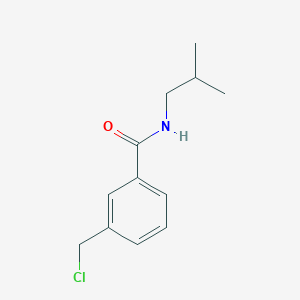 molecular formula C12H16ClNO B1373500 3-(chloromethyl)-N-(2-methylpropyl)benzamide CAS No. 1094268-39-9