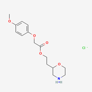 2-morpholin-4-ium-2-ylethyl 2-(4-methoxyphenoxy)acetate;chloride