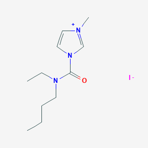 molecular formula C11H20IN3O B1373508 1-[butil(etil)carbamoil]-3-metil-1H-imidazol-3-iodio CAS No. 1231955-75-1