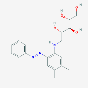 molecular formula C19H25N3O4 B137351 1-Deoxy-1-(6-phenylazo-3,4-xylidino)-D-ribitol CAS No. 21037-26-3