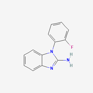molecular formula C13H10FN3 B1373510 1-(2-fluorophenyl)-1H-1,3-benzodiazol-2-amine CAS No. 1038303-09-1