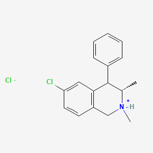 Isoquinoline, 1,2,3,4-tetrahydro-6-chloro-2,3-dimethyl-4-phenyl-, hydrochloride, (E)-