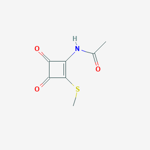 Acetamide,N-[2-(methylthio)-3,4-dioxo-1-cyclobuten-1-YL]-