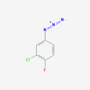 molecular formula C6H3ClFN3 B1373514 4-Azido-2-chloro-1-fluorobenzene CAS No. 85862-85-7