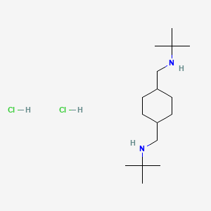 1,4-Cyclohexanebis(methylamine), N,N'-bis(tert-butyl)-, dihydrochloride, (E)-