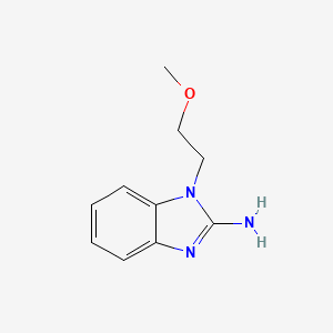 molecular formula C10H13N3O B1373517 1-(2-methoxyethyl)-1H-1,3-benzodiazol-2-amine CAS No. 1038373-41-9