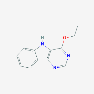 molecular formula C12H11N3O B137352 4-Ethoxy-5H-pyrimido[5,4-b]indole CAS No. 132994-27-5