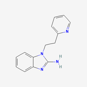 1-[2-(pyridin-2-yl)ethyl]-1H-1,3-benzodiazol-2-amine