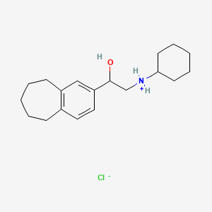 5H-Benzocycloheptene-2-methanol, 6,7,8,9-tetrahydro-alpha-((cyclohexylamino)methyl)-, hydrochloride