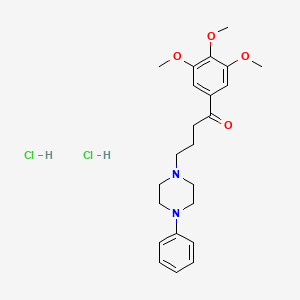 Butyrophenone, 4-(4-phenylpiperazinyl)-3',4',5'-trimethoxy-, dihydrochloride