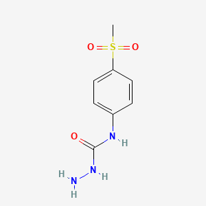 molecular formula C8H11N3O3S B1373529 3-Amino-1-(4-methanesulfonylphenyl)urea CAS No. 1152712-88-3