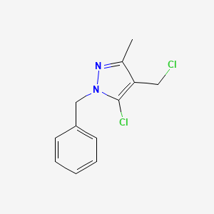 1-benzyl-5-chloro-4-(chloromethyl)-3-methyl-1H-pyrazole