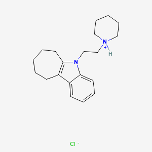 5,6,7,8,9,10-Hexahydro-5-(2-piperidinoethyl)-cyclohept(b)indole hydrochloride