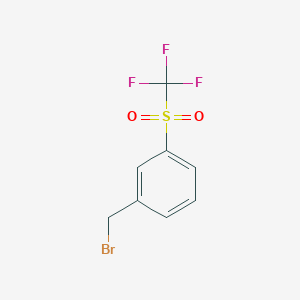 molecular formula C8H6BrF3O2S B1373536 3-(Trifluoromethylsulfonyl)benzyl bromide CAS No. 866208-07-3