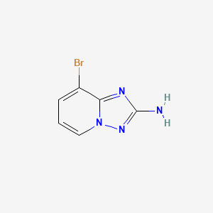 molecular formula C6H5BrN4 B1373541 2-氨基-8-溴[1,2,4]三唑并[1,5-a]吡啶 CAS No. 1124382-72-4