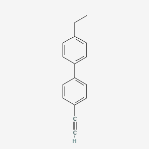 molecular formula C16H14 B1373545 4-エチル-4'-エチニル-1,1'-ビフェニル CAS No. 477587-89-6