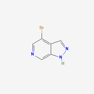 molecular formula C6H4BrN3 B1373547 4-Bromo-1H-pyrazolo[3,4-C]pyridine CAS No. 1032943-43-3