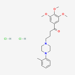 4-[4-(2-methylphenyl)piperazin-1-yl]-1-(3,4,5-trimethoxyphenyl)butan-1-one;dihydrochloride