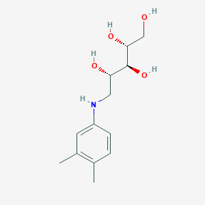 molecular formula C13H21NO4 B137355 (2R,3S,4S)-5-(3,4-dimethylanilino)pentane-1,2,3,4-tetrol CAS No. 3051-94-3
